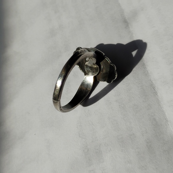 Sterling & Turquoise Silver 925 Band Size 6.6 - Picture 5 of 7